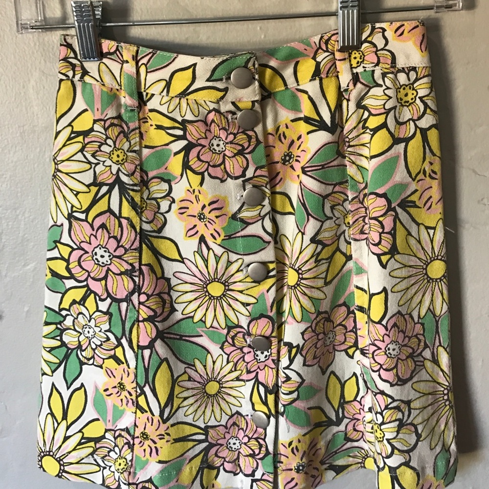 H & M Floral Skirt
