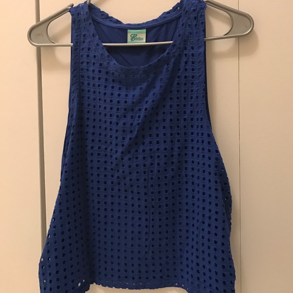 Blue tank top