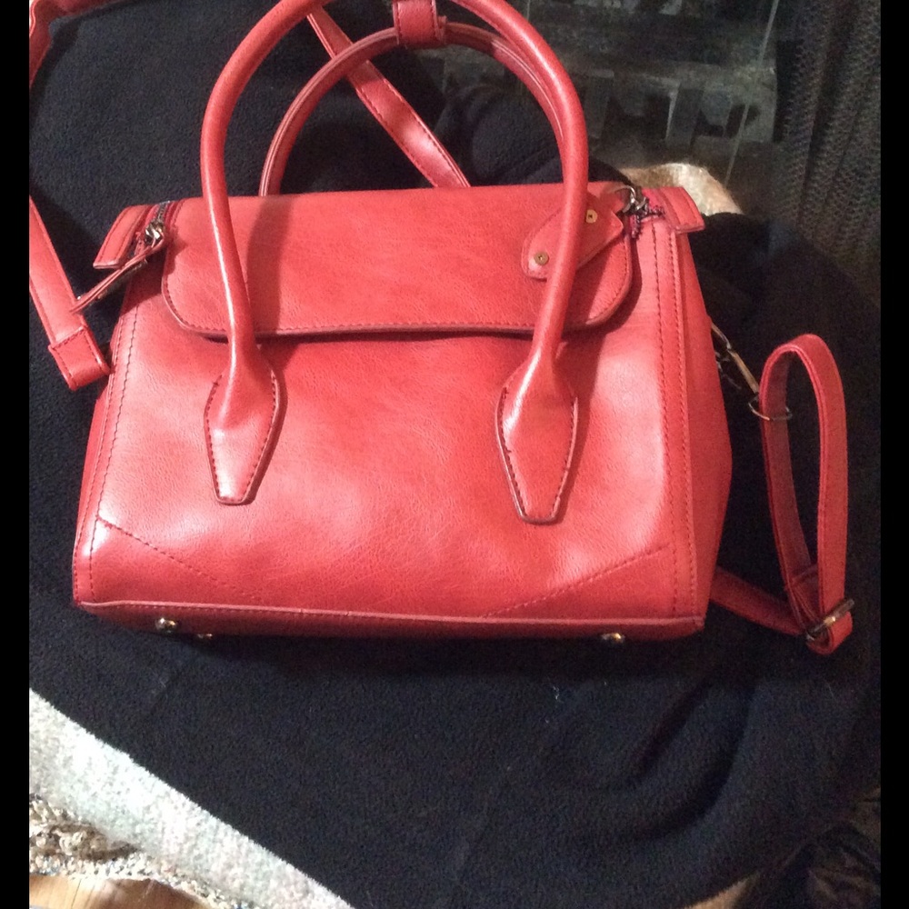 Red handbag