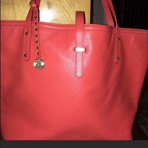 SALE 🎉🎉BRAHMIN LEATHER TOTE POPPYw/dustbag