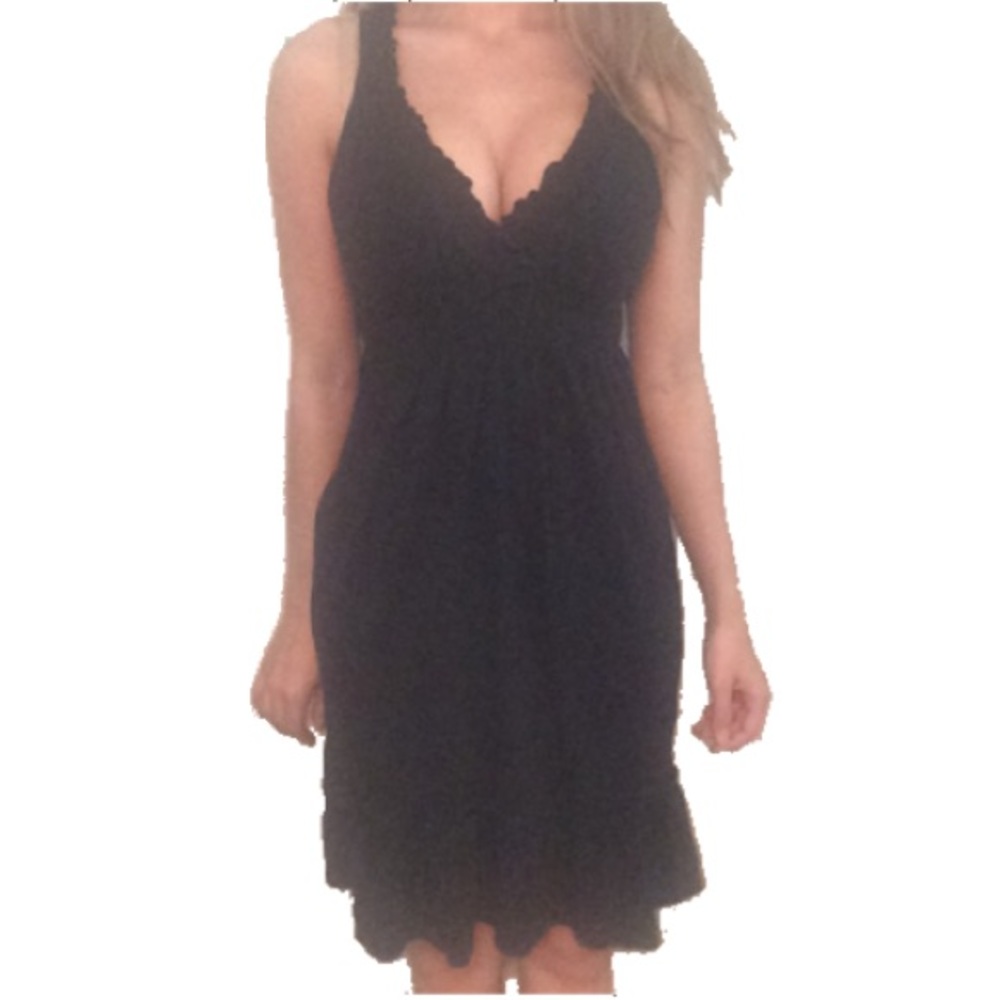 Black Surplice Old Navy Dress