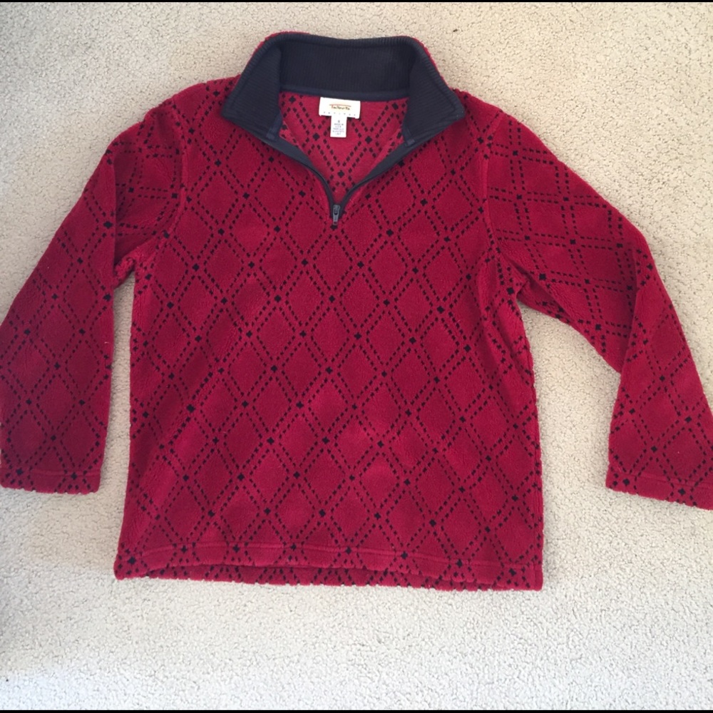 Talbots Fleece Half Zip Up Sweater