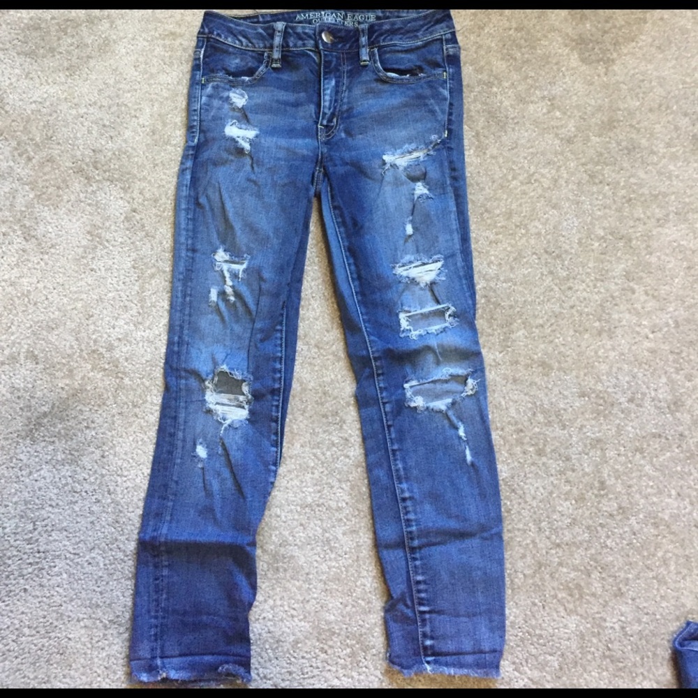 American eagle ripped jeans