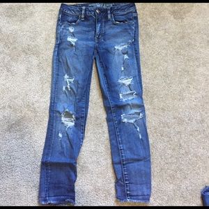 American eagle ripped jeans