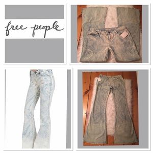 NWT Free People Bali Wash Flare Jeans SIZE 28