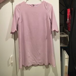 TOBI lavender scalloped dress
