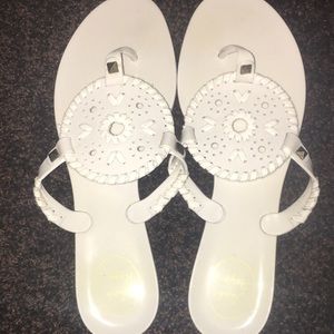 Jack Rogers White Sandals