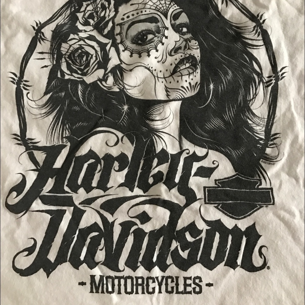 Harley Davidson Sugar Skull shirt