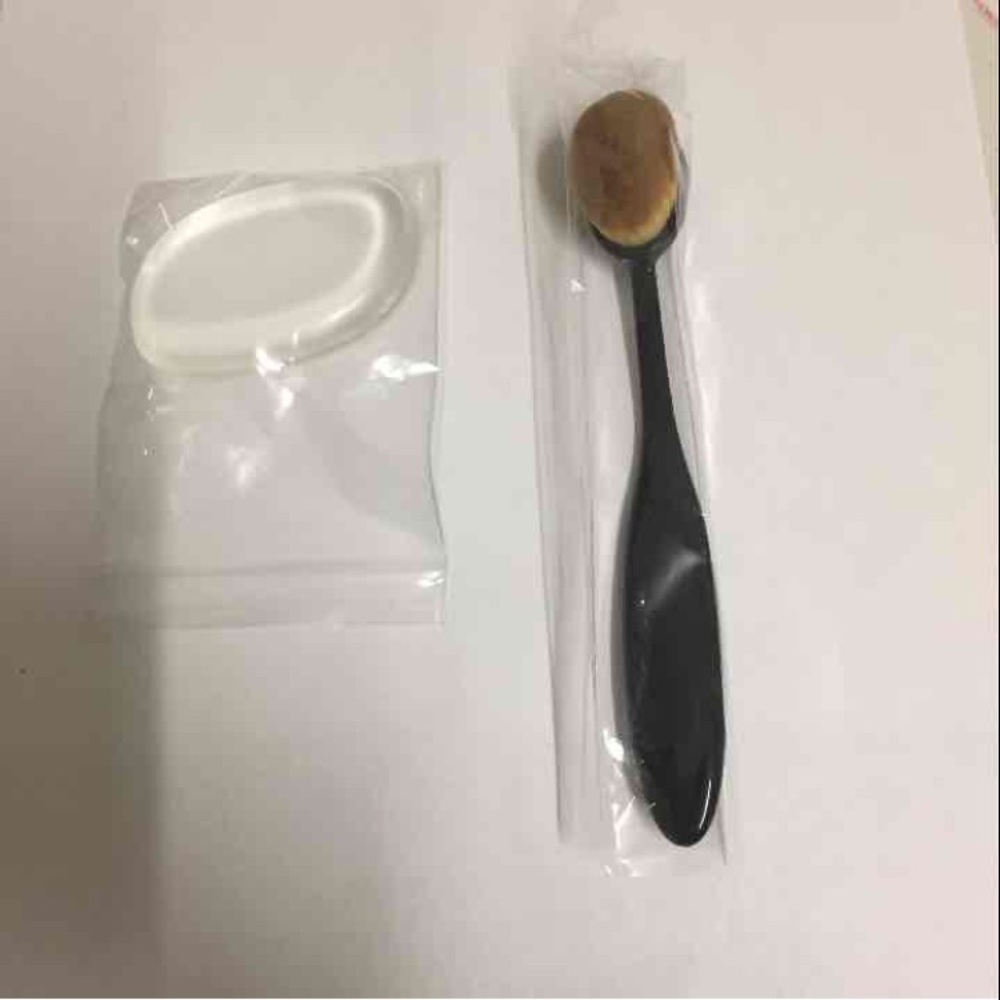 Oval brush + silisponge combo set