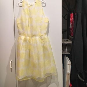 BB Dakota white and yellow dress