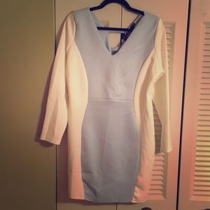 Nadia Aboulhosn Boohoo Collection Scuba Dress