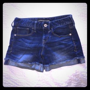 Express denim shorts