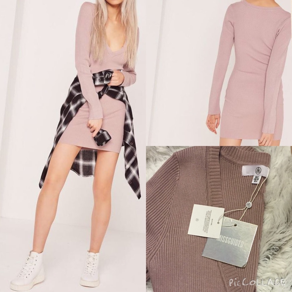 ❌SOLD❌Missguided v-neck dress NWT