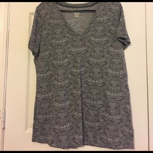 Women's Dark Grey Owl Print Shirt