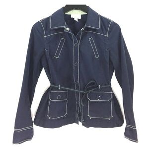 Ann Taylor Jackets & Coats - Navy nautical windbreaker boat jacket Ann Taylor Jackets & Coats - Navy nautical windbreaker boat jacket