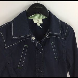 Ann Taylor Jackets & Coats - Navy nautical windbreaker boat jacket Ann Taylor Jackets & Coats - Navy nautical windbreaker boat jacket