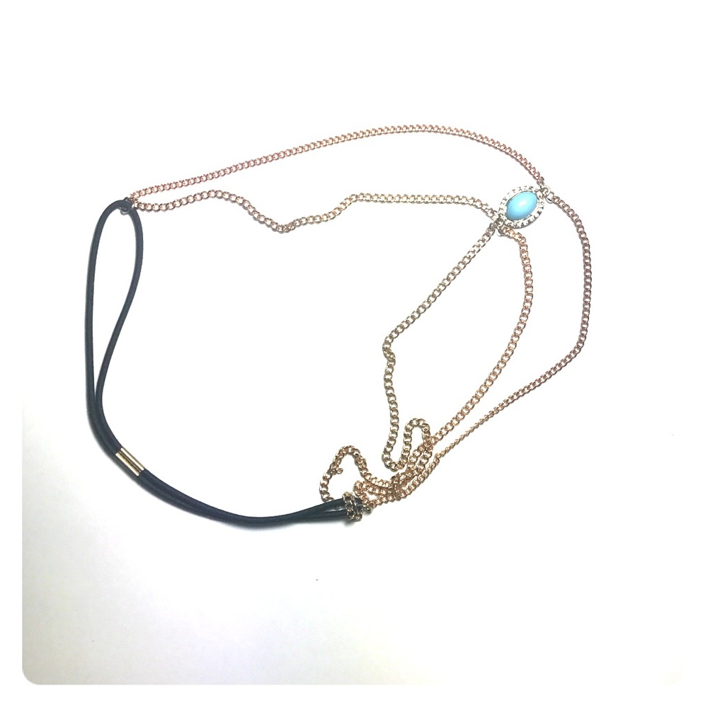 CLEARANCE 🔥Bohemian Headband w light blue stone