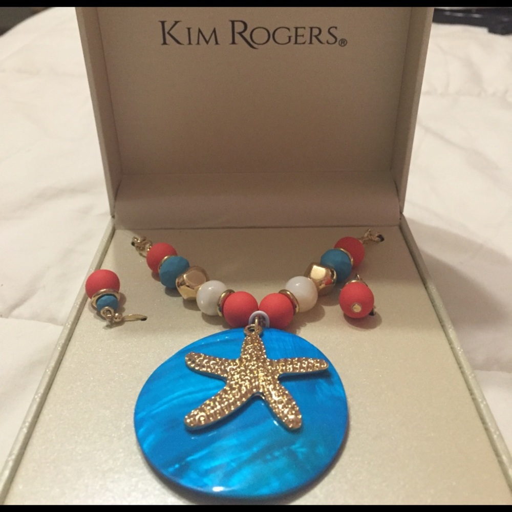 Kim Rogers (brand-new) necklace and earring set!