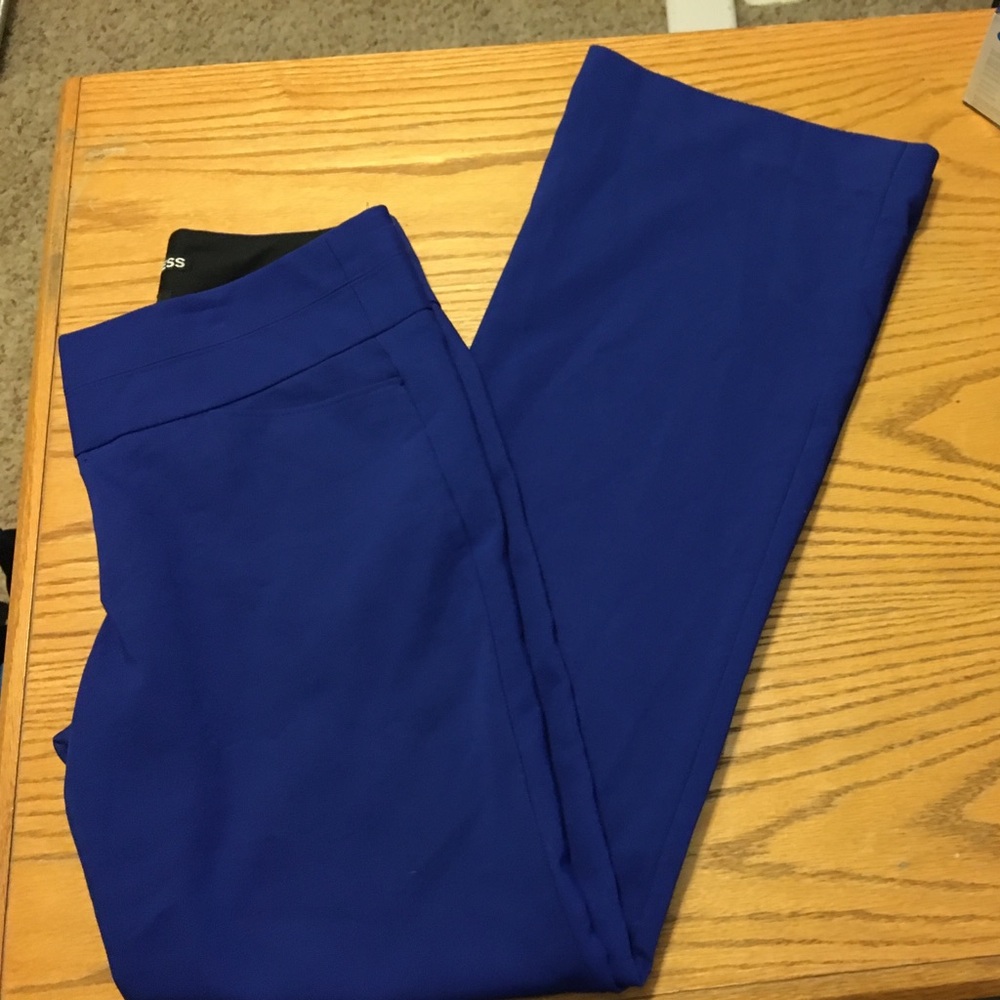 Express editor pant, royal blue size 0R