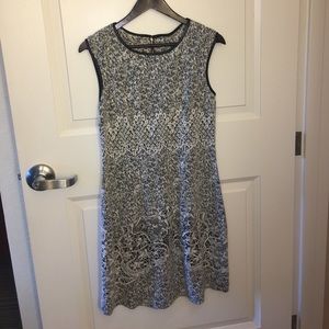 Calvin Klein Dress w/faux leather trim