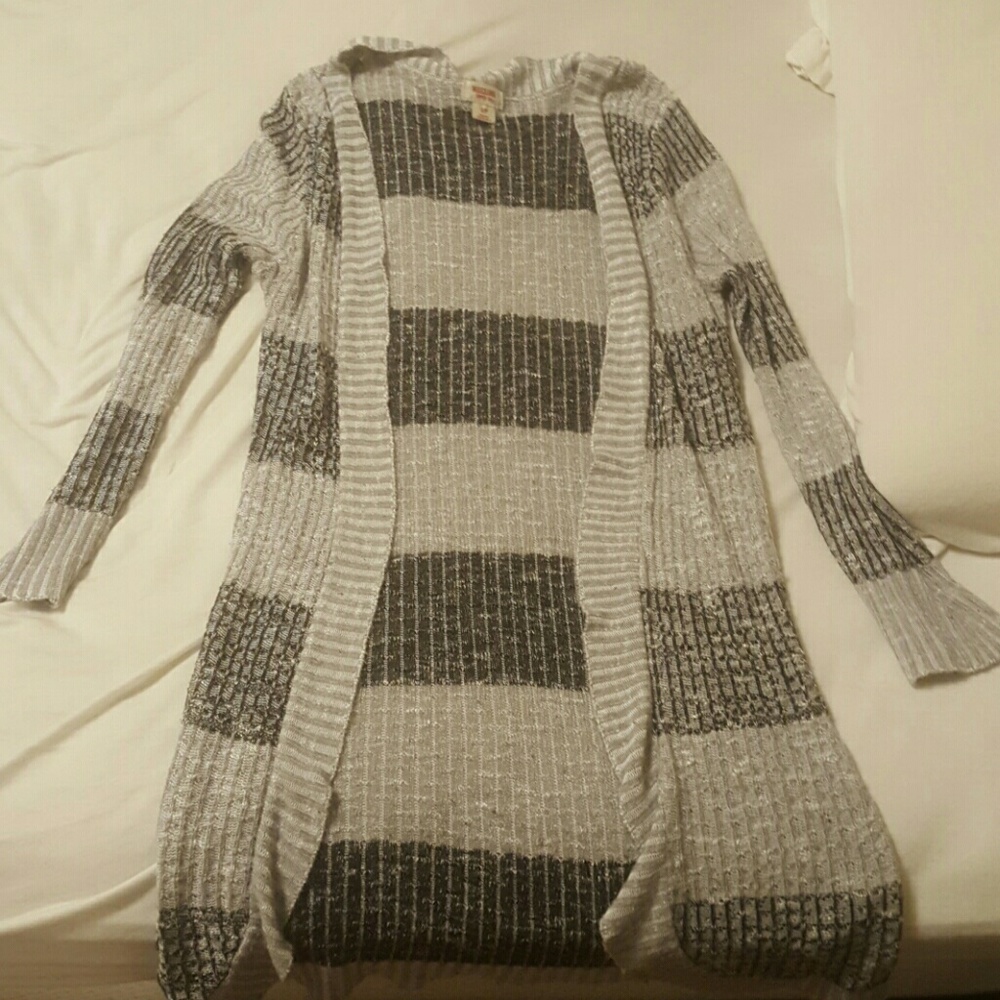 Long grey and black Mossimo cardigan