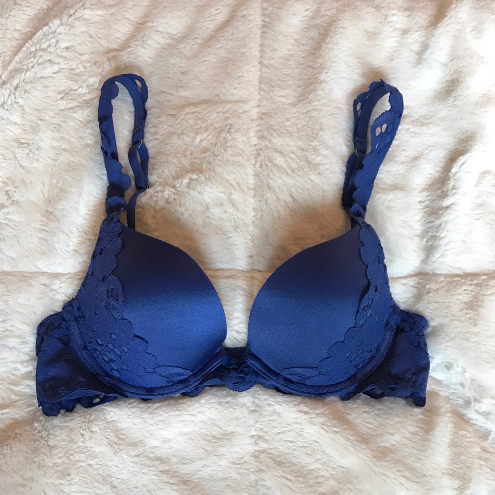 Blue aerie push up bra