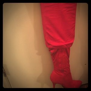 Thigh High Red Boot!