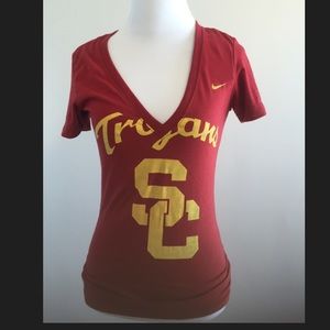 Nike USC women's v-neck t-shirt
