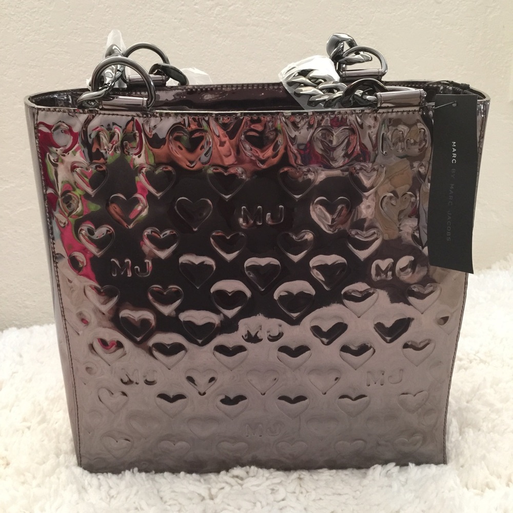 Limited!! Marc By Marc Jacobs Mirror Heart  Tote