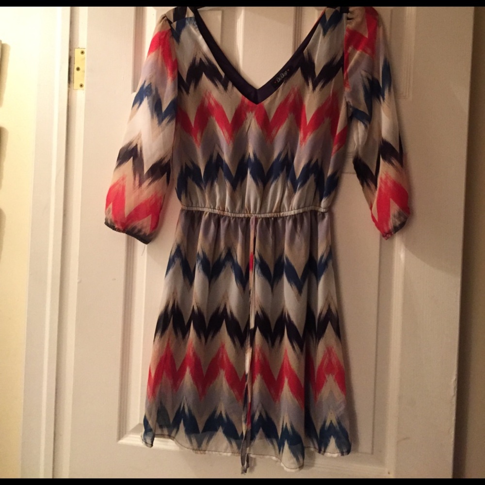 Cute horizontal zig zag dress
