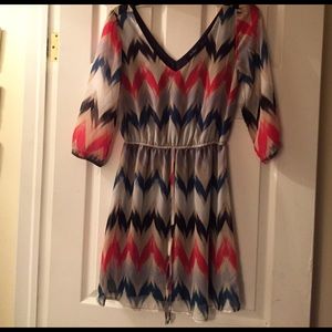 Cute horizontal zig zag dress