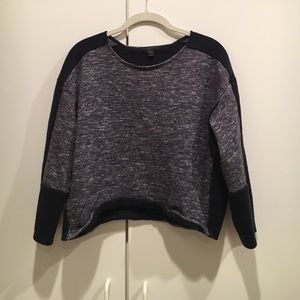 J. Crew Navy Cropped Sweater