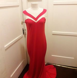 Red gown