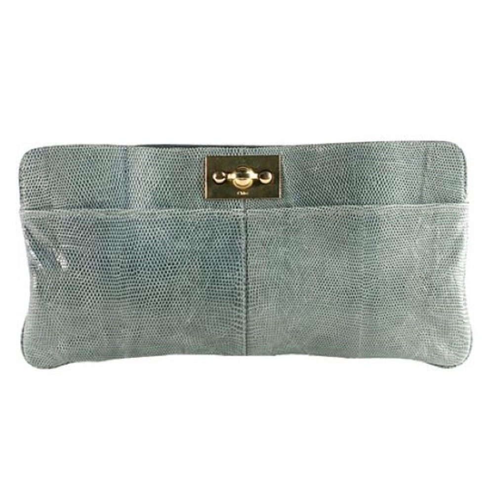 Chloe Elongated Lizard Clutch