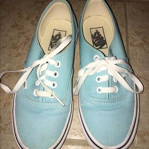 Baby blue/ mint blue color Vans!