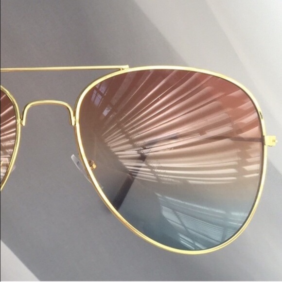 🐡Amber & Teal🐬 Aviators - Picture 3 of 4