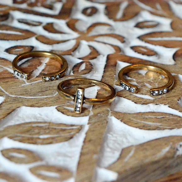 Stackable 3 Pcs Ring Set - Picture 3 of 3