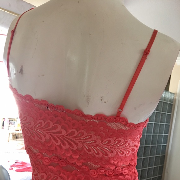 Top made of lace dark orange new never been worn - Picture 3 of 5