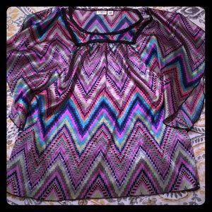 Cato satin XL Girls Size 16 or Womans Small Blouse