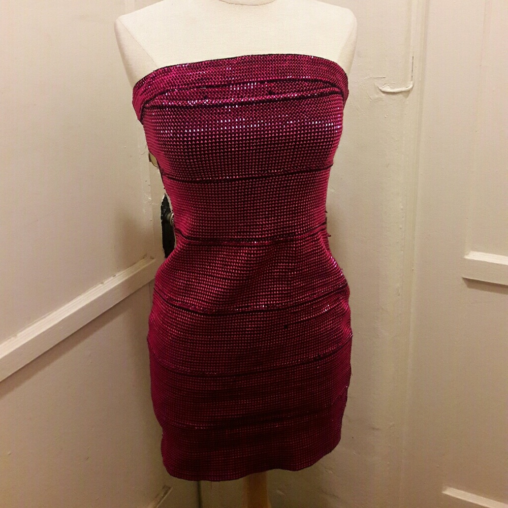 Pink party dress