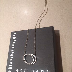Silver Silpada circle necklace