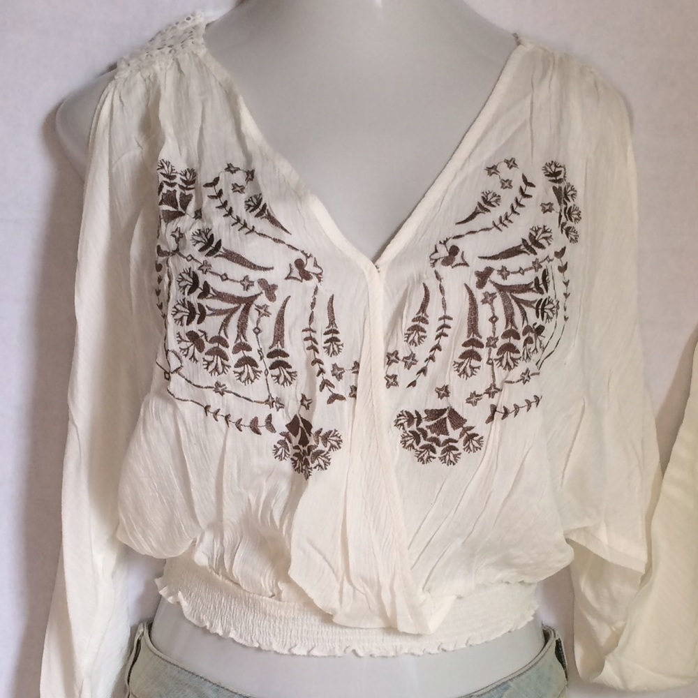 💥FLASH SALE💥Bohemian embroidered blouson top - Picture 4 of 4