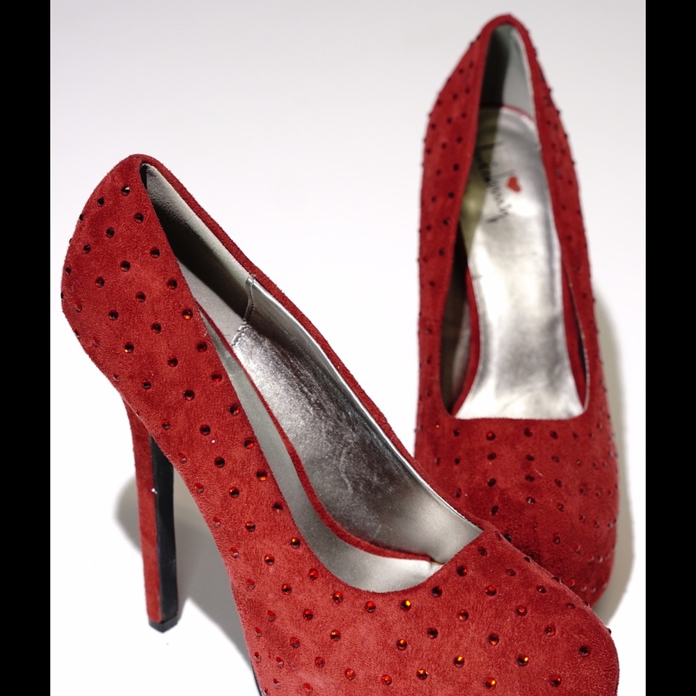 Luichiny ❤️️ Vio let Red Suede Pumps