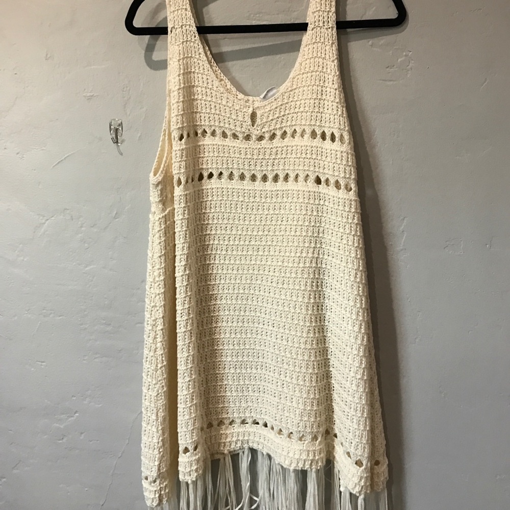 Some days lovin off white crochet dress