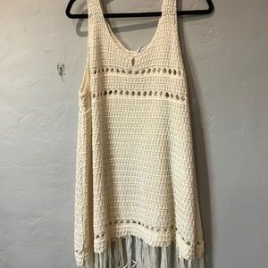 Some days lovin off white crochet dress