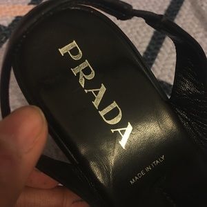 Prada Shoes - PRADA BLACK WEDGES SZ 37 Prada Shoes - PRADA BLACK WEDGES SZ 37