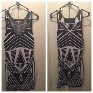 Black and white mini zebra dress!