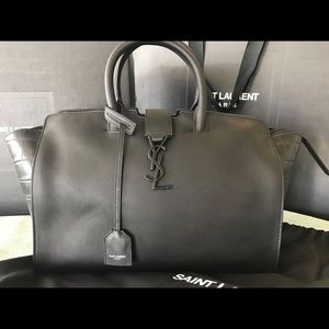 Saint Laurent Baby Monogram YSL Downtown Cabas Bag