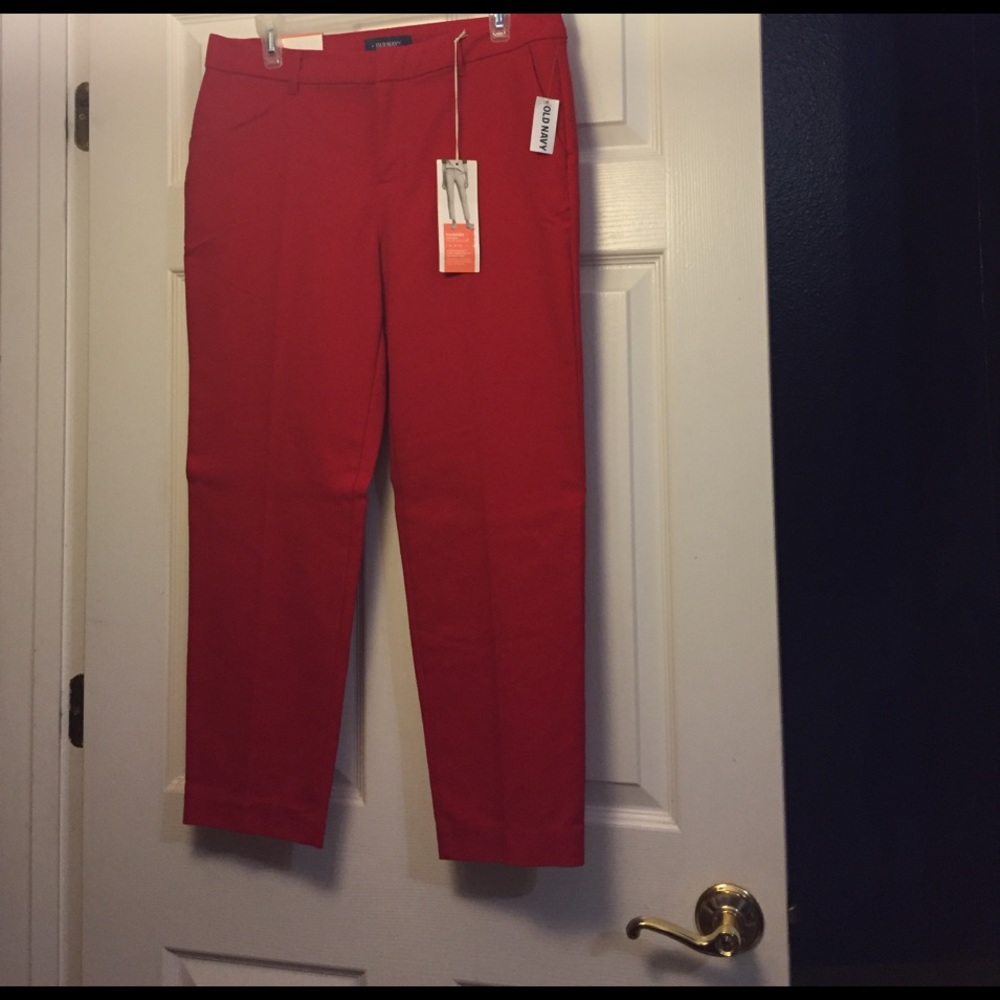 Old Navy Harper Mid-Rise Red NWT