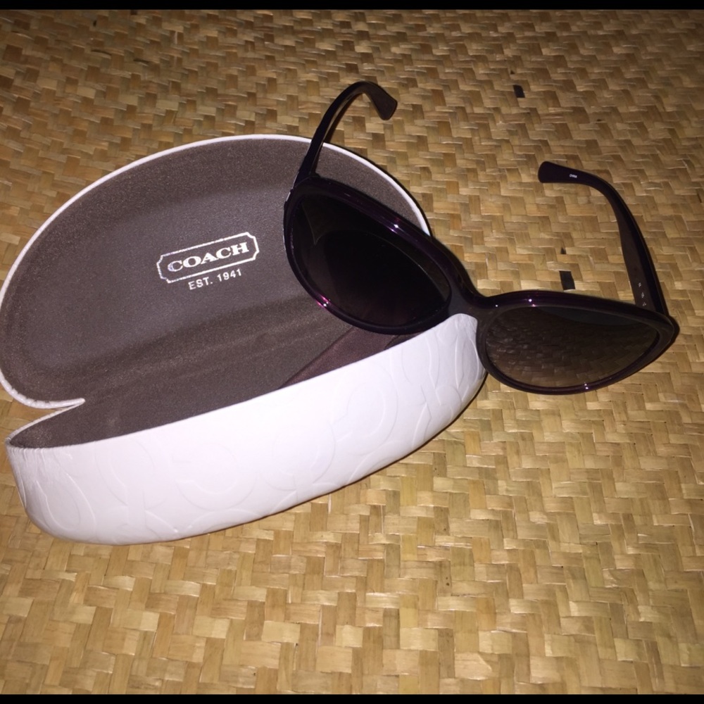 Purple Coach Shades